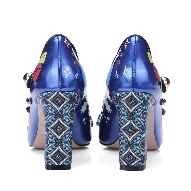 Mljuese Otoño Tacones Mujeres Altos Janes Silver Color 2018 Estrecha Cuadrado Punta Bombas Tacón Primavera Azul Mary Tamaño 40 blue Cristal 34 rgqWrcABw