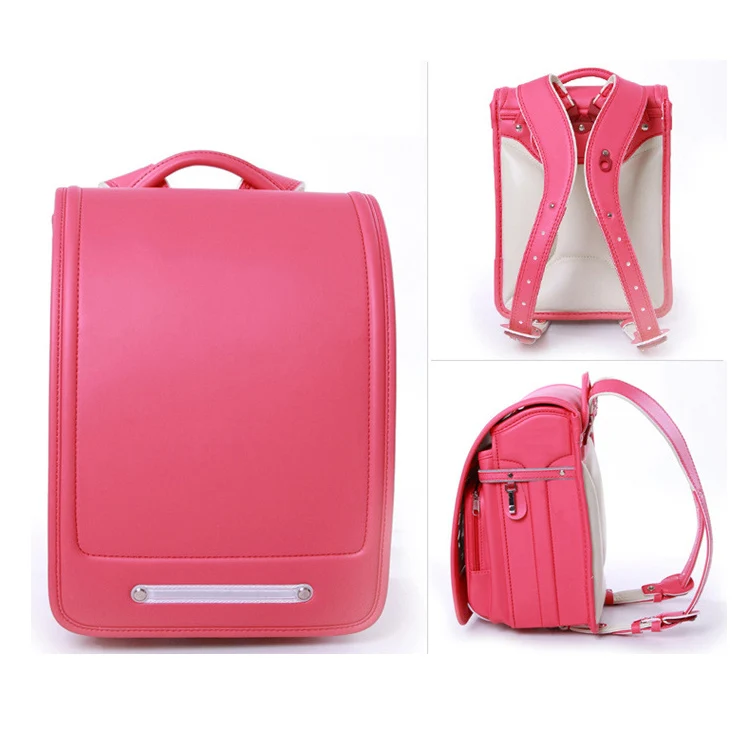 New Fashion School Bag Boy Luxury Brand Children Backpack Japanese Style Girl Student Book Bag Kids Large Primary Schoolbag - Цвет: rose red