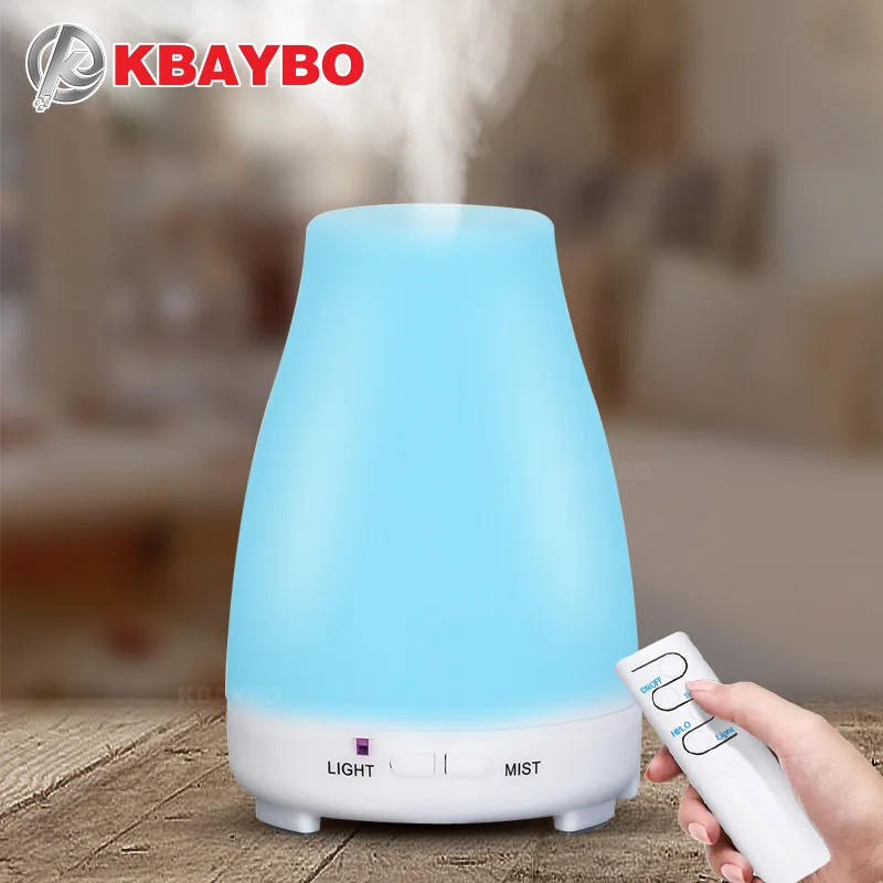 KBAYBO 200ml Aroma Essential Oil Diffuser Ultrasonic Cool Mist Humidifier with 7 LED Color Lamp for Home Office | Бытовая техника