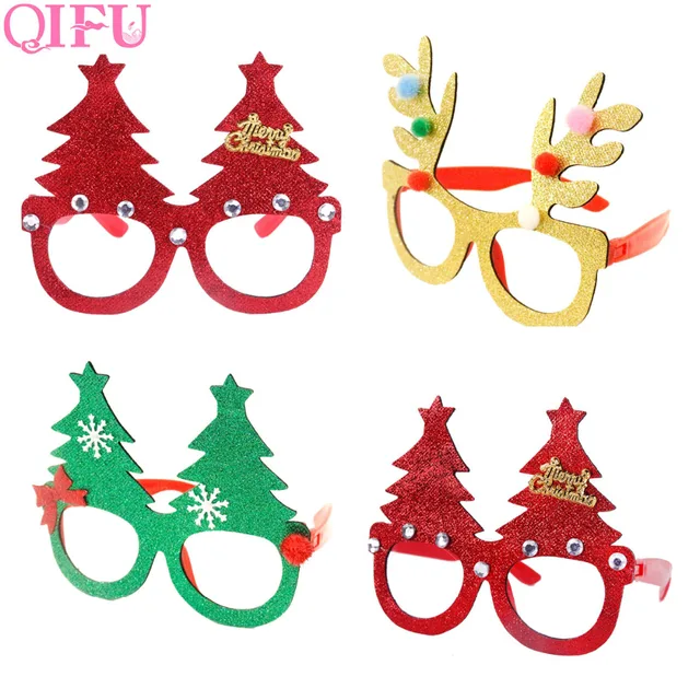 qifu merry christmas ornaments christmas frame glasses funny toys christmas frame ornaments