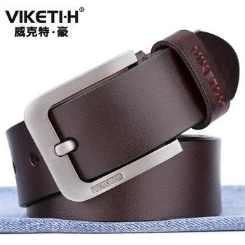 

Men's leather belt, cow belt, needle buckle, business middle-aged and young men's fashion jeans