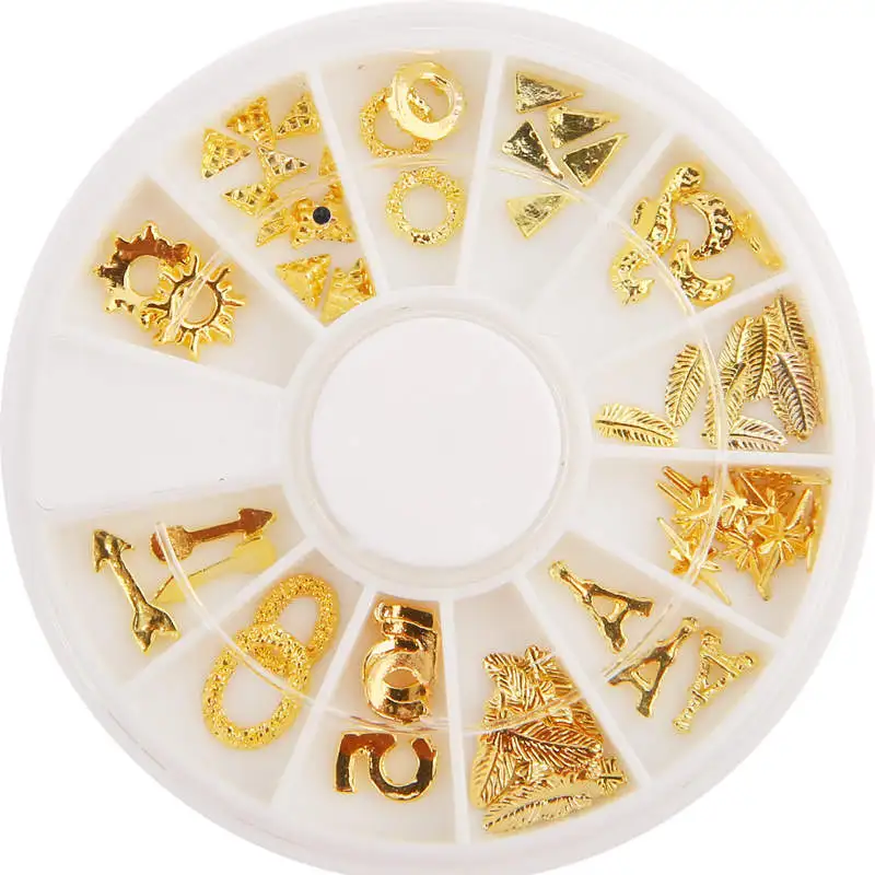 3D золотые металлические аксессуары для украшения ногтей, Морской стиль, принадлежности для ногтей, колеса для маникюра, инструменты для красоты, раковины, дизайн морской звезды - Цвет: ZP03