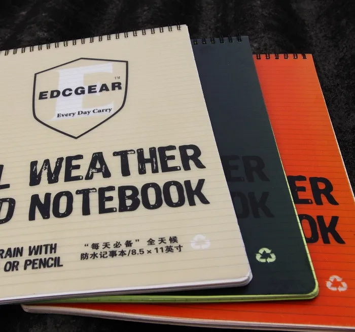 All-Weather Waterproof Outdoor Camping Hiking Field EDC Paper Notebook 