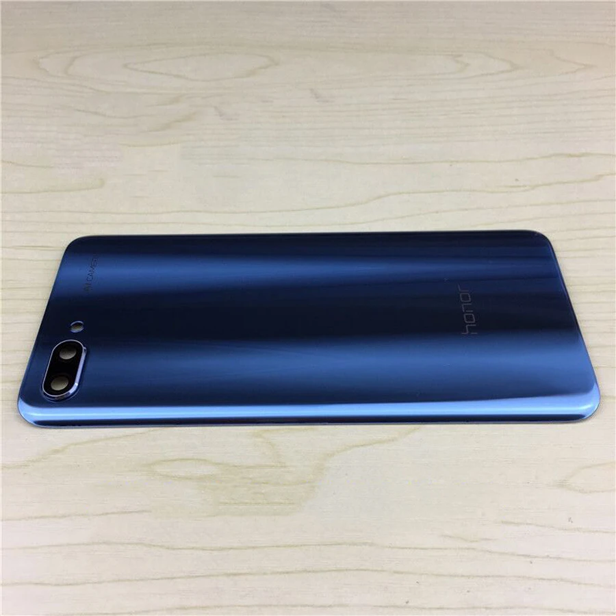 Оригинальное 3D стекло для huawei Honor 10 Задняя стеклянная панель крышка батареи задняя дверь Корпус Замена Honor10 задняя крышка+ клей