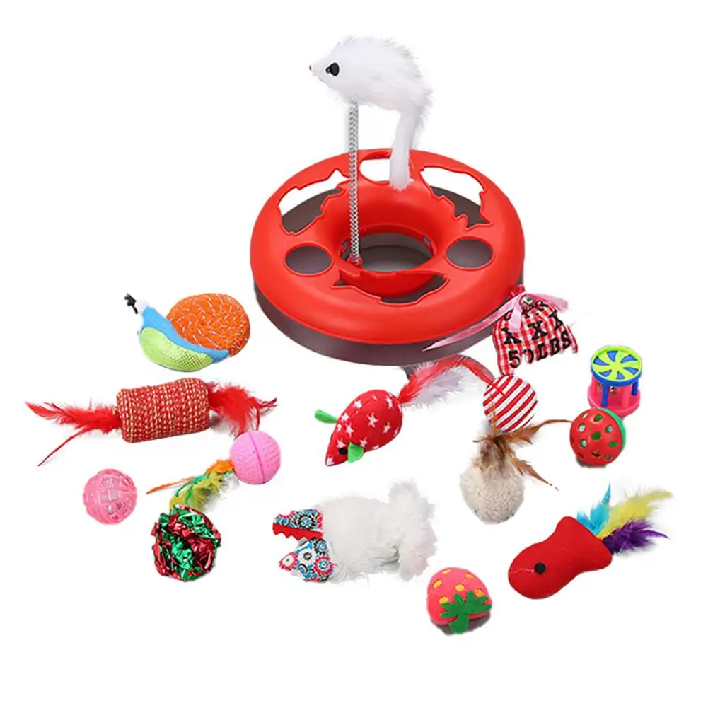 Wholesale 15PCS Funny Pet Toys Cat Crazy Interactive Toys Set Amusement ...