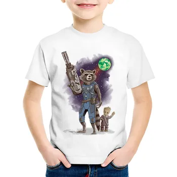 

Summer 2019 Print Guardians of the Galaxy 2 Kids T-shirts Warrior Protection Boys Clothes Casual Girls Tops Baby Tees,HKP2213