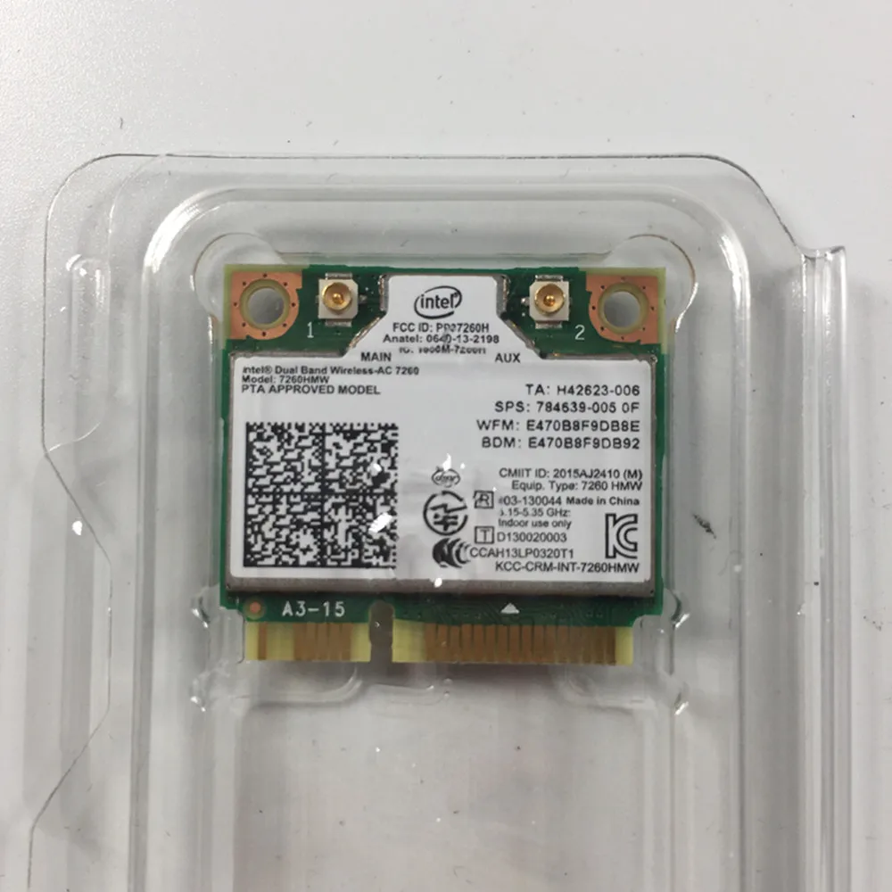 Intel 7260AC 7260HMW 802.11ac Двухдиапазонная 2 4/5 ГГц Wi-Fi Bluetooth 4 0 карта | Инструменты