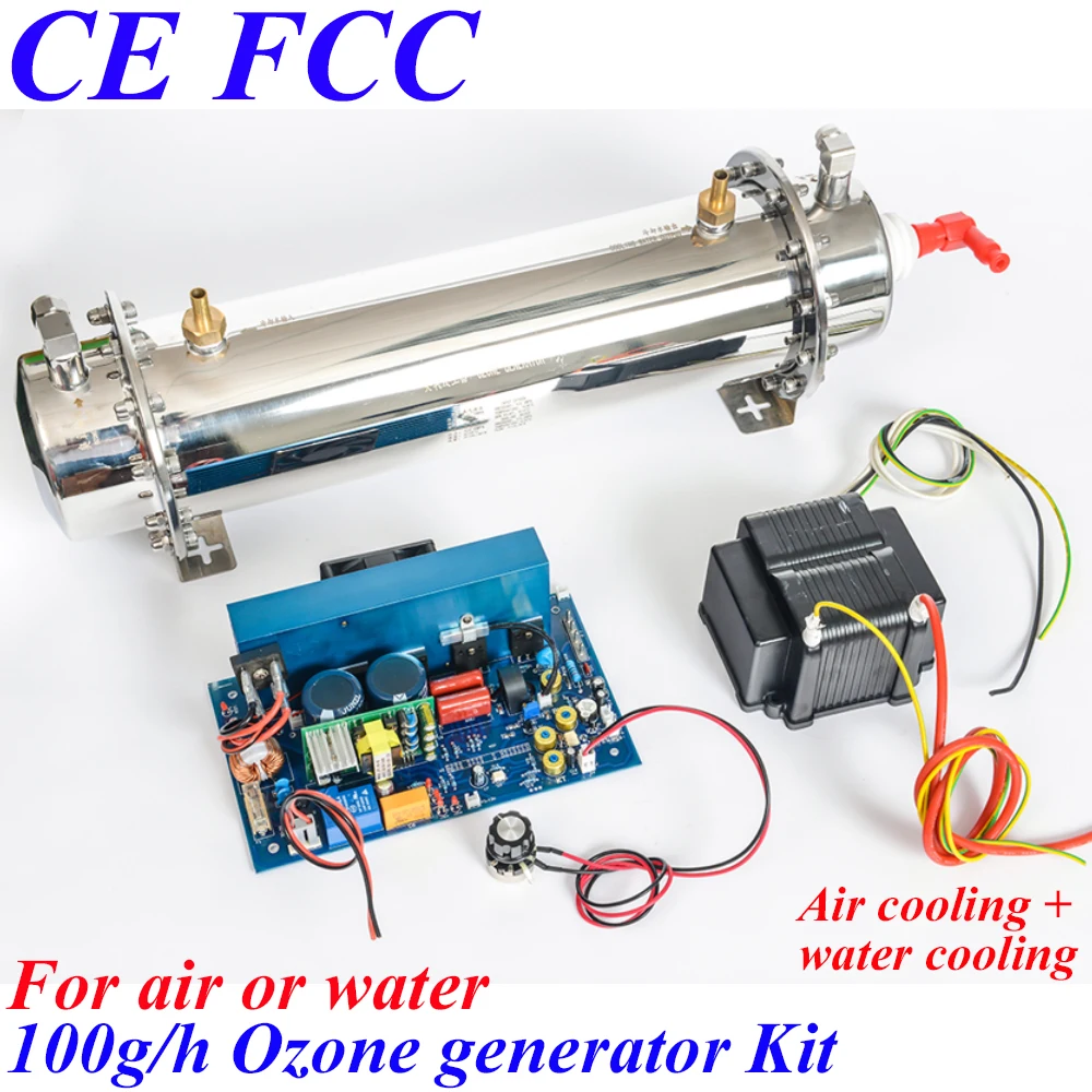 

Pinuslongaeva CE EMC LVD FCC 100g/h Quartz tube type ozone generator Kit swimming pool water disinfection