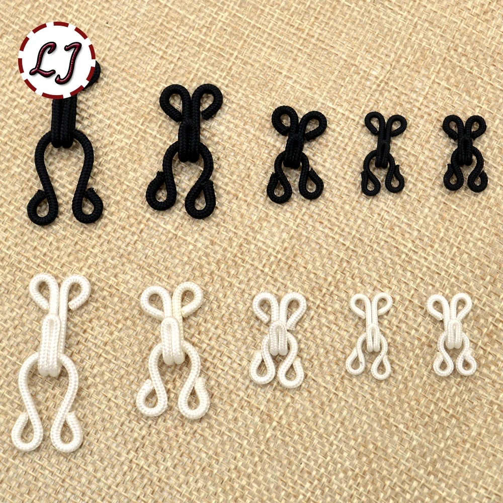 

10pcs/lot combined copper buttons Metal hook buckle collar hook hidden button though cord collar hook clasp buckle accessories