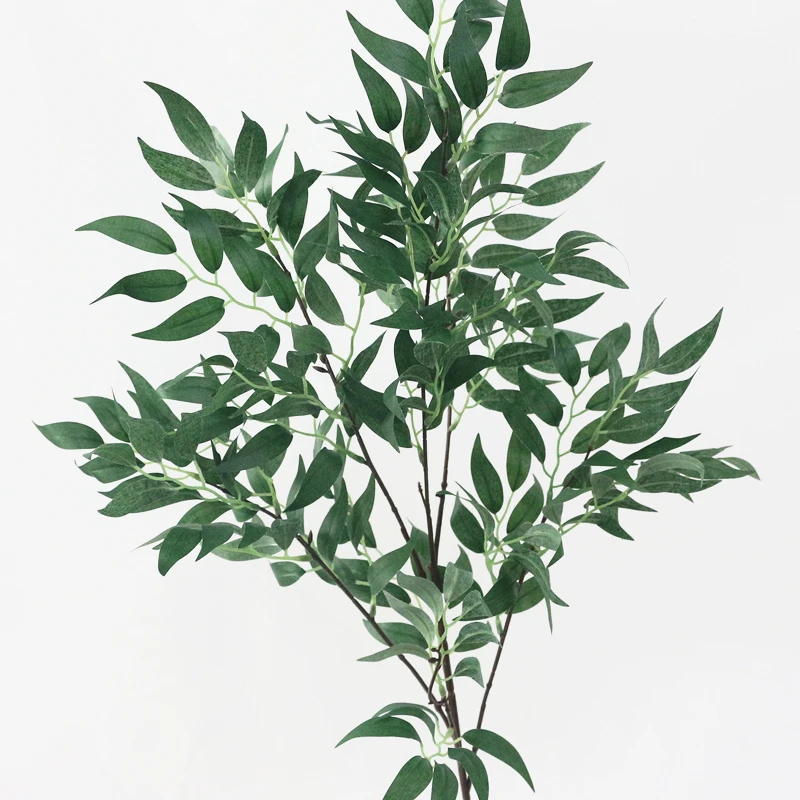 JAROWN Simulation Vine Plant Willow Leaf Single Branch Willow Strips Wedding Arrangement Arches Decor Fake Flowers Home Decor (11)