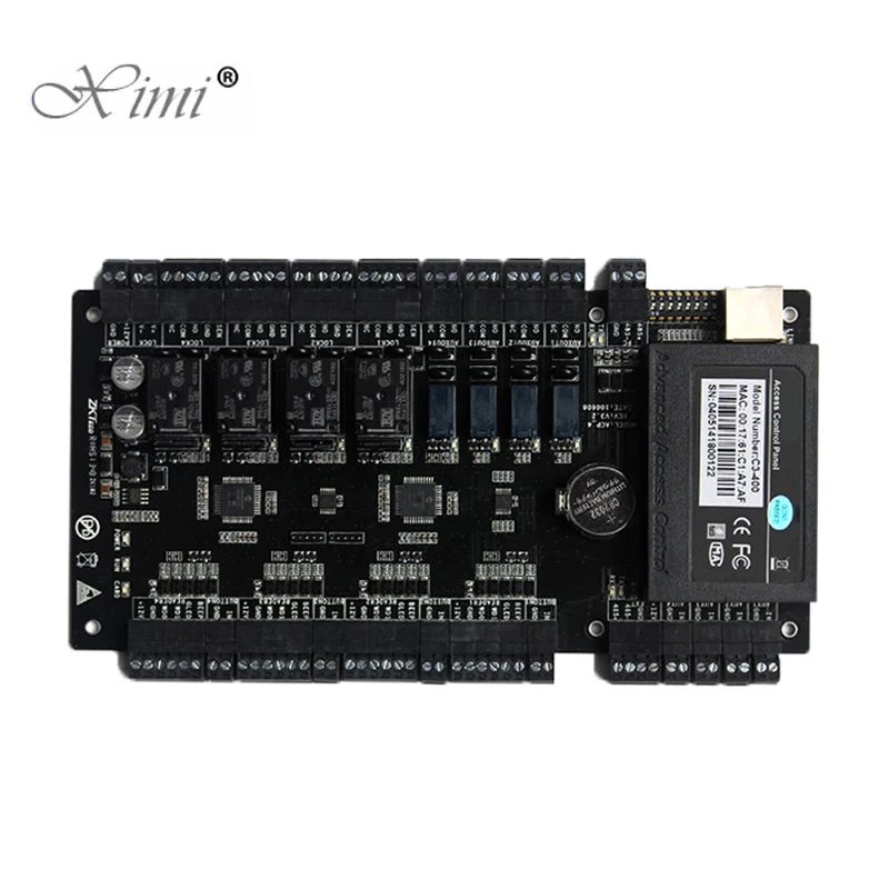 

TCP/IP Four Doors Access Control Panel 30000 Card Capacity With Wiegand ZK Access Control Board C3-400 Access Control System