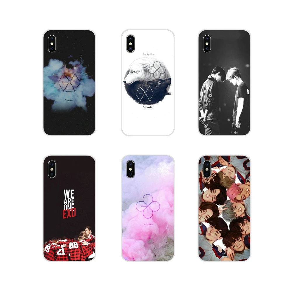 

For Samsung Galaxy S4 S5 MINI S6 S7 edge S8 S9 S10 Plus Note 3 4 5 8 9 Kpop band from exo planet Accessories Phone Shell Covers