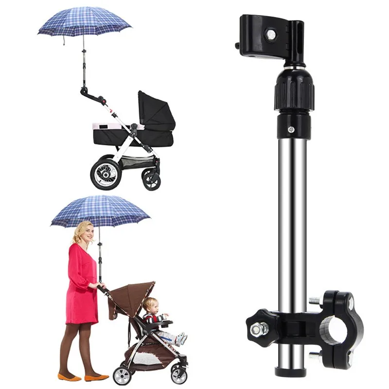 Полезная Регулируемая растягивающаяся подставка-держатель для зонта, пластиковая коляска, аксессуар для детской коляски, детская коляска, растягивающаяся подставка-держатель для зонта, горячая распродажа