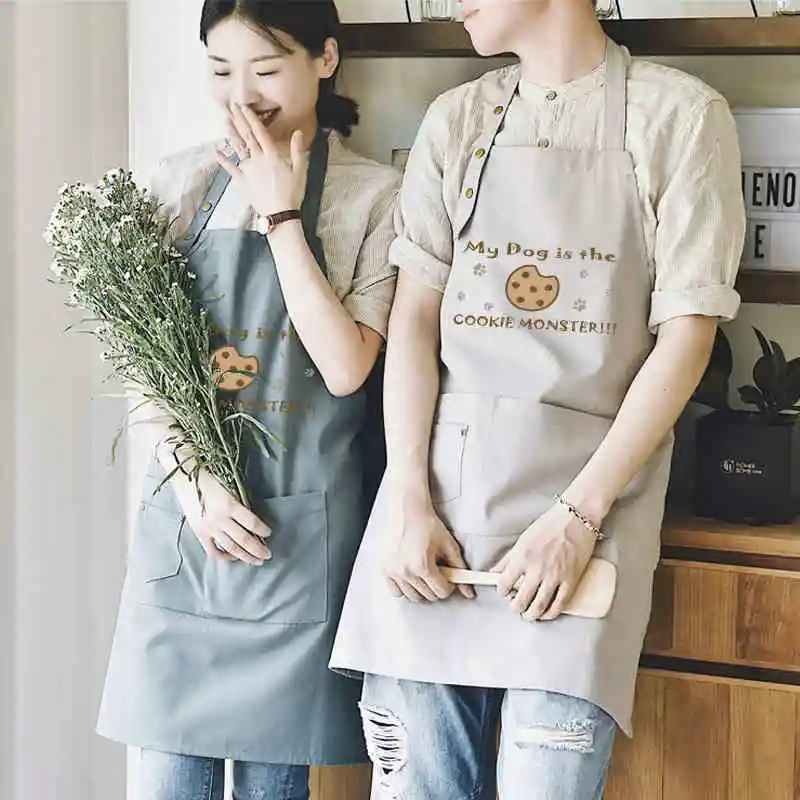 

Apron housewife restaurant coffee tea shops floral apron barber maternal and child clothing for supermarkets apron