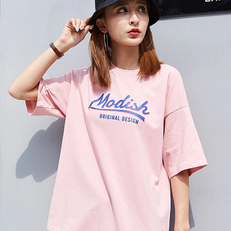 

ZYFPGS 2019 Short Sleeve Summer Print Lovely Patchwork T-shirts fashionable Women Street Fashion Hip hop Shirt Tops T-shirt