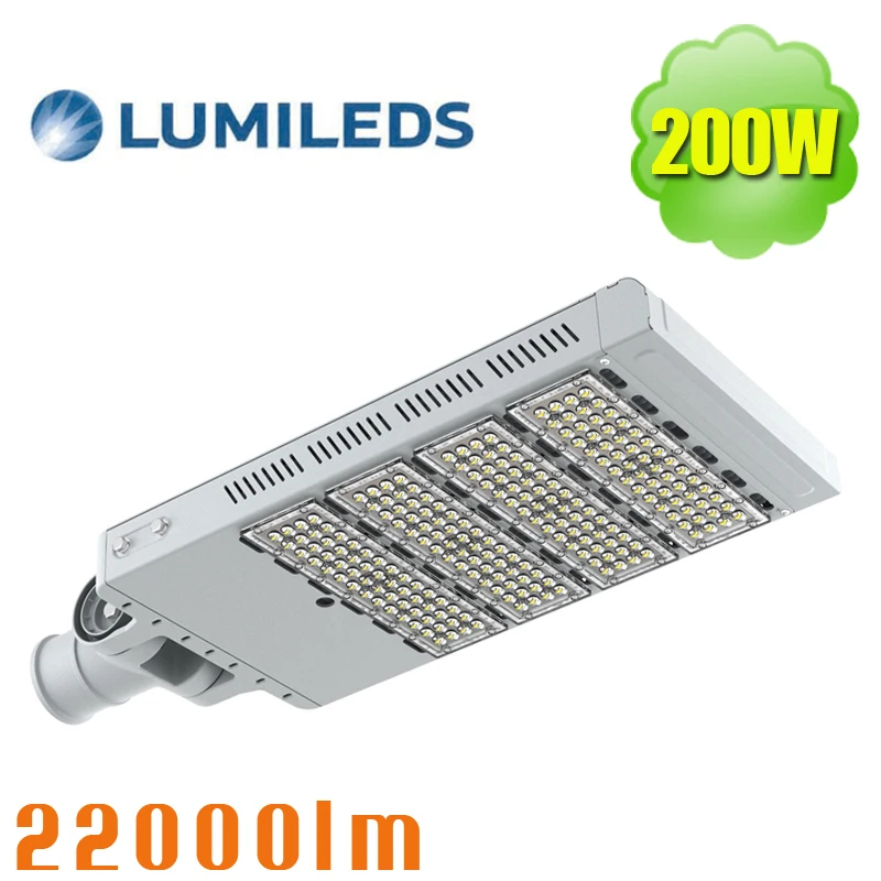 Lumileds 3030 200W LED Shoebox Street Parking Lots Pole Outdoor Site