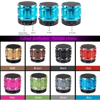 

qijiagu Fashion S32 Stereo Bass bluetooth speaker mini TF plug-in card speaker wireless bluetooth speakers 8 style colors