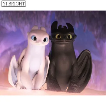 

5D Diamond Painting Full Square/Round cartoon cute Toothless Diamond Embroidery Sale Rhinestone Picture Diamond Mosaic gift XY1