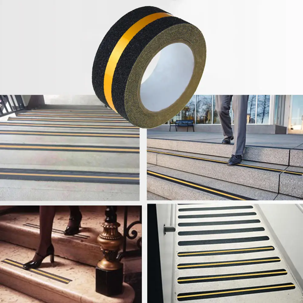5M Safe Tread Non Skid Anti Slip Tape Adhesive Stickers Strip For Stairs Floor Stair Step Wear-resistant Anti-slip Strip