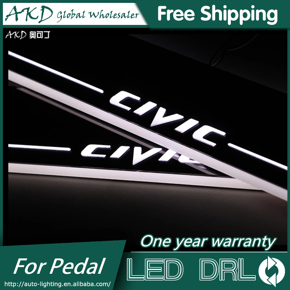 

AKD Car Styling LED Moving Door Scuff for Mazda 2 LED Door Sill Plate Demo DRL Character Pattern Automotive Accessories