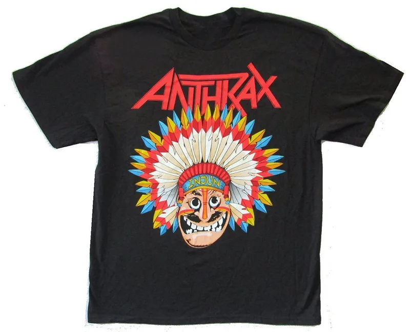 

T Shirt Websites Short Sleeve Men Printing Anthrax War Dance Indians Crew Neck Shirt2019 fashionable Brand 276%cotton Printed Ro
