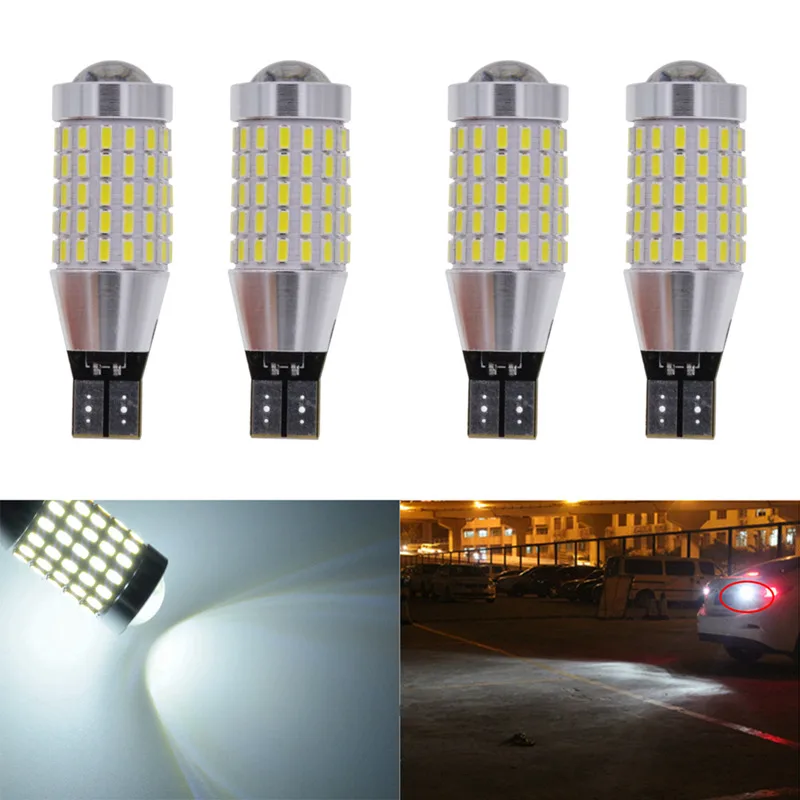 

katur 4pcs T15 Size W16W Base Led CANBUS No Error For Reverse Backup Light Bulb Auto Accessories US trade # 921 W2.1 x 9.5d Lamp