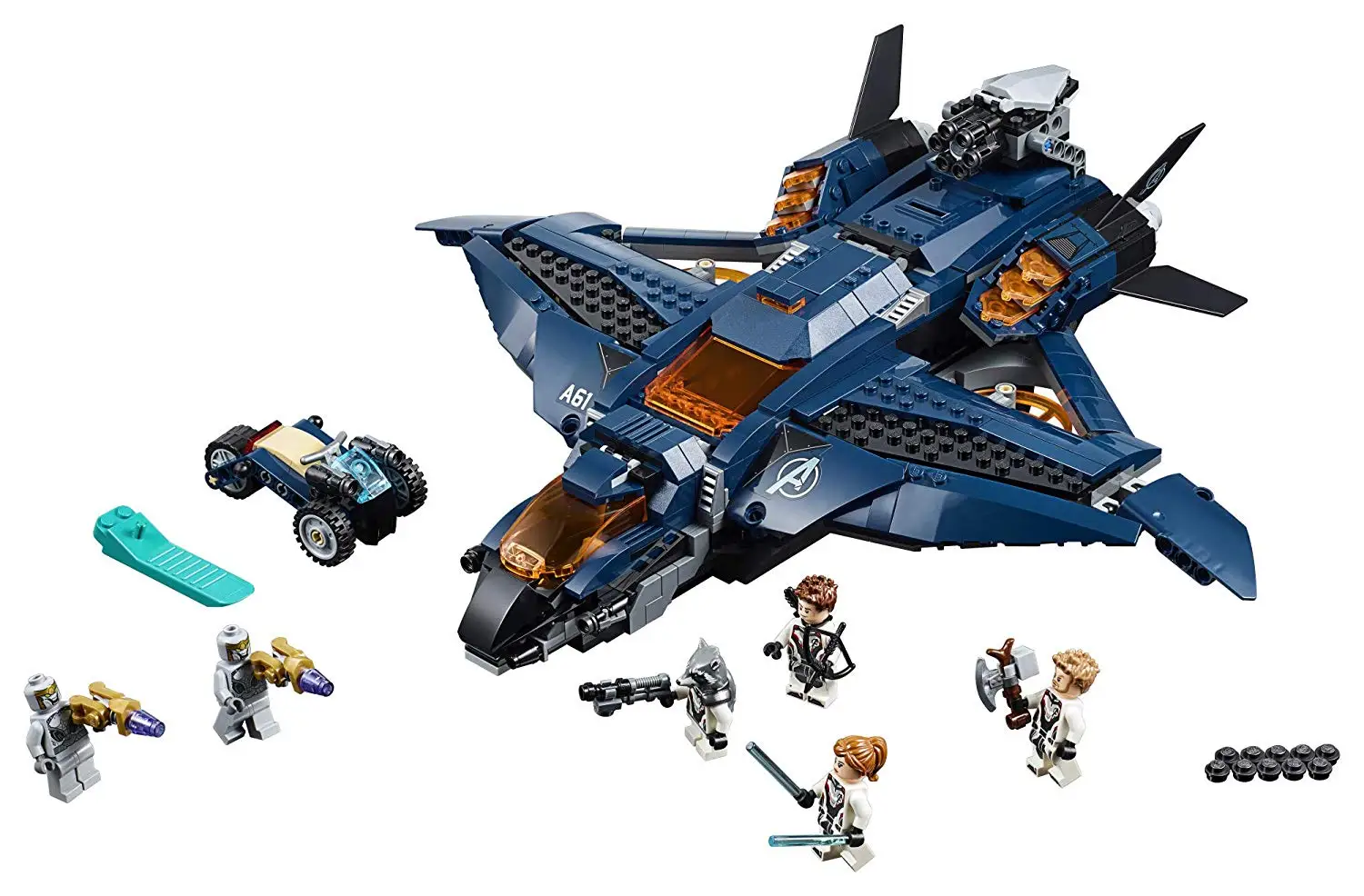 Marvel Avengers Endgame Avengers Ultimate Quinjet Building Kit Block Toys compatible with Legoings 76126