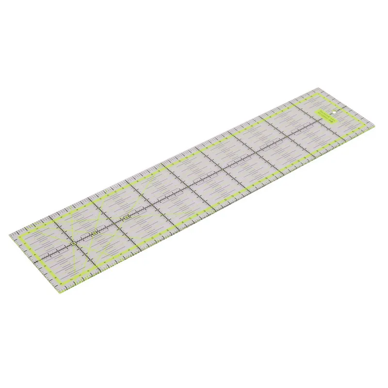 

1 pcs Acrylic Transparent Green rule Patchwork ruler For Student Clothing Drawing Measuring ruler Sewing tool supplies 45cm*10cm