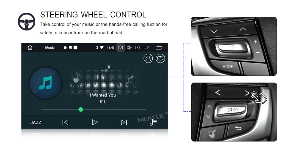 Best MEKEDE Car Multimedia player GPS Android 8.0 Car Radio 1 Din For BMW/E53/X5/E39 Canbus Rear View Camera Microphone USB DVR Wifi 32