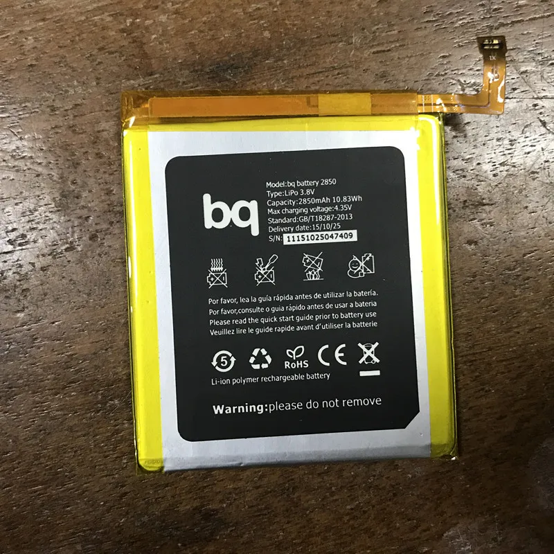 

BQ battery 2850 FOR BQ Aquaris E5 4G LTE E5S Battery 2850mAh Rechargeable Li-ion Built-in Mobile Phone Lithium Polymer Battery