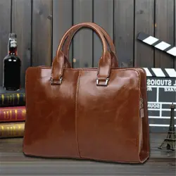 2018 Новая мода Для мужчин сумка Винтаж кожаные сумки ноутбука Ретро Для мужчин сумка моды Для Мужчин's Бизнес Портфели сумки