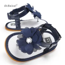 Летняя детская обувь в цветочек для новорожденных, детей ясельного возраста, на резиновой подошве для маленьких девочек обувь из искусственной кожи, для детей мокасины