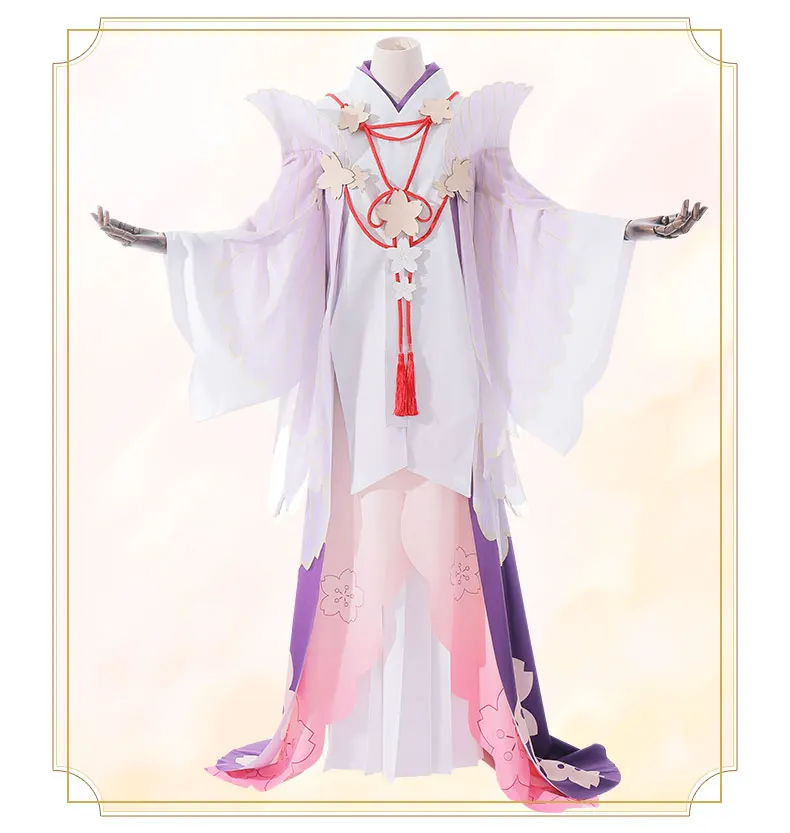 Onmyoji SR Sakura Yousei Ying Huayao Новое кимоно для пробуждения кожи униформа для косплея