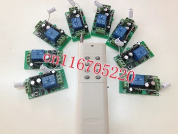 

Long Distance 3000M Free Shipping DC 12V 1 CH 1 Transmitter & 8 Receiver RF Wireless Remote Control Switch Security System