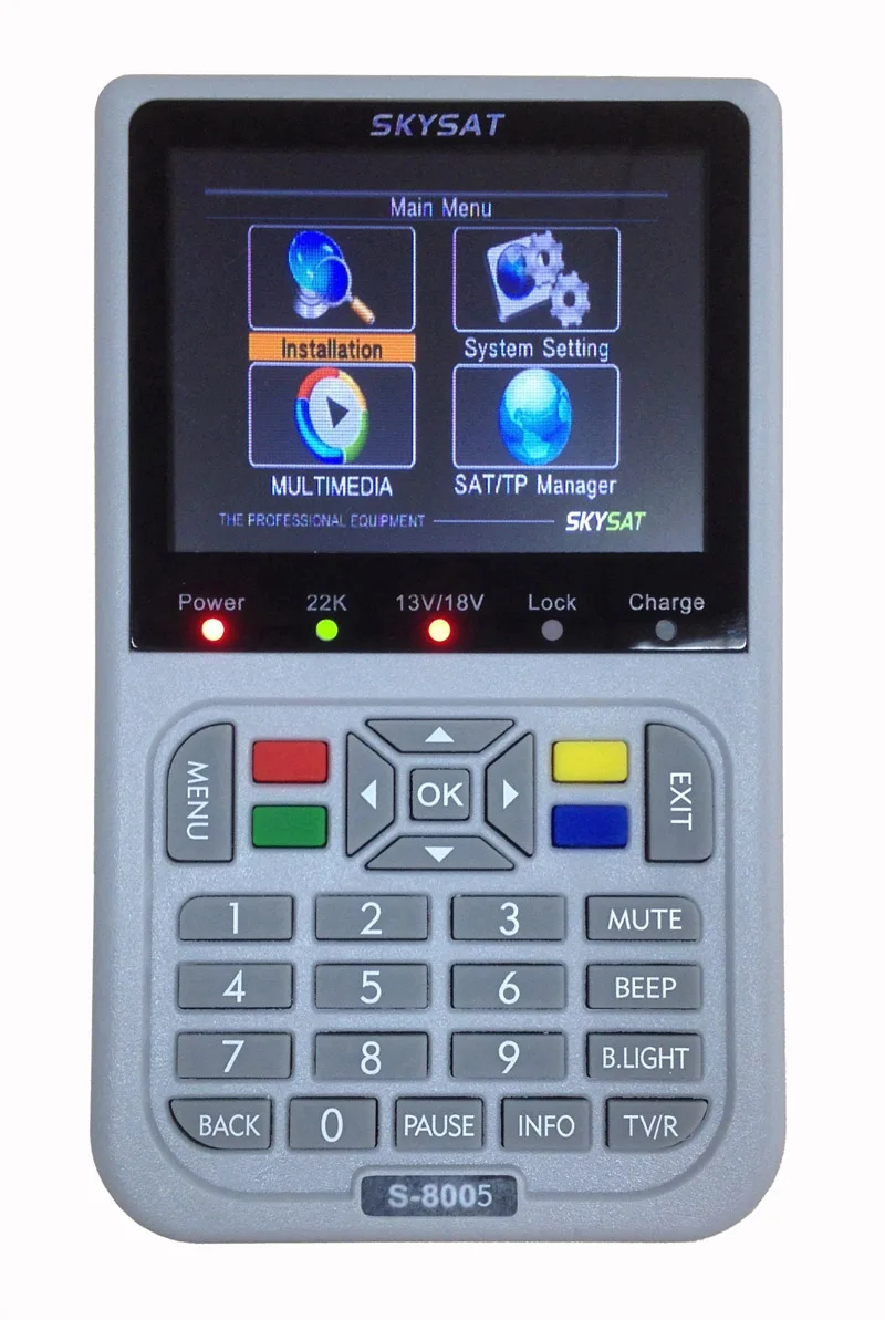 

HD Satellite Finder Meter SAT finder S-8005 DVB-S2 MPEG4 Professional Menu 3.5 inch LCD Screen Spectrum Analyzer