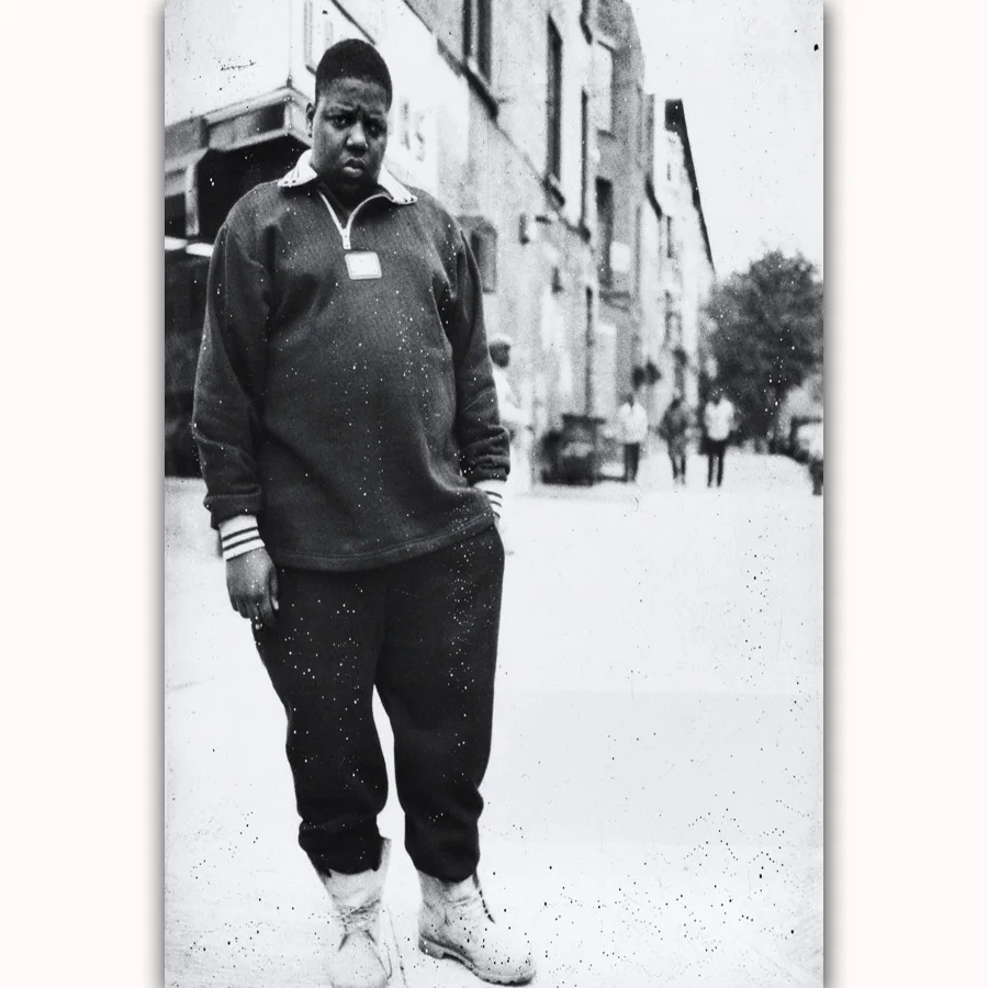 MQ1569 US Rapper The Notorious B.I.G Biggie Smalls Singer Star Hot Art Poster Silk Light Canvas ...