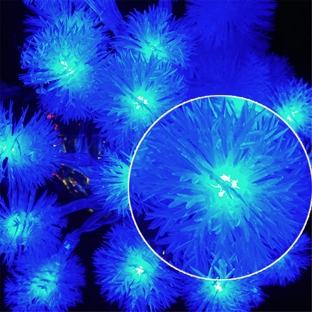 Christmas Party and events holiday decoration snowball led string lights (13)