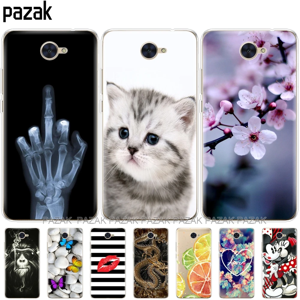 

Silicone phone Case For huawei Y7 2017/Y7 PRIME 2017 cases soft TPU Phone Back cover full 360 Protective new design pop