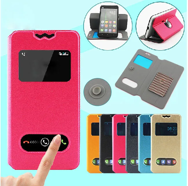 

Flip Pu Leather Phone Case for LG Optimus L7 II Dual P715 Stand Book Style Phone Cases Free Shipping Wholesale + Retail
