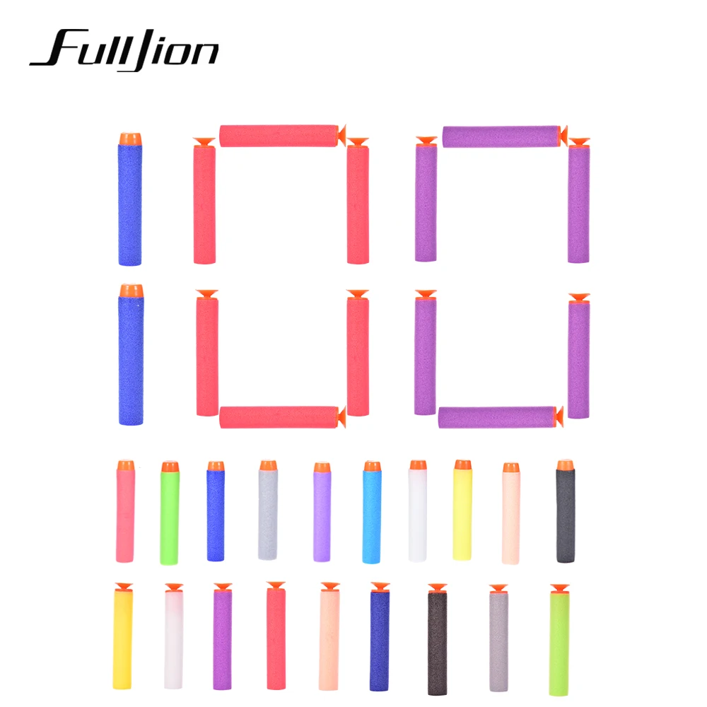 

Fulljion EVA Soft Bullets Nerf Gun Toys Revolver Darts Suction Sniper Mini Arms Pistol Nerf Blasters Children Pocket Shot 100Pcs