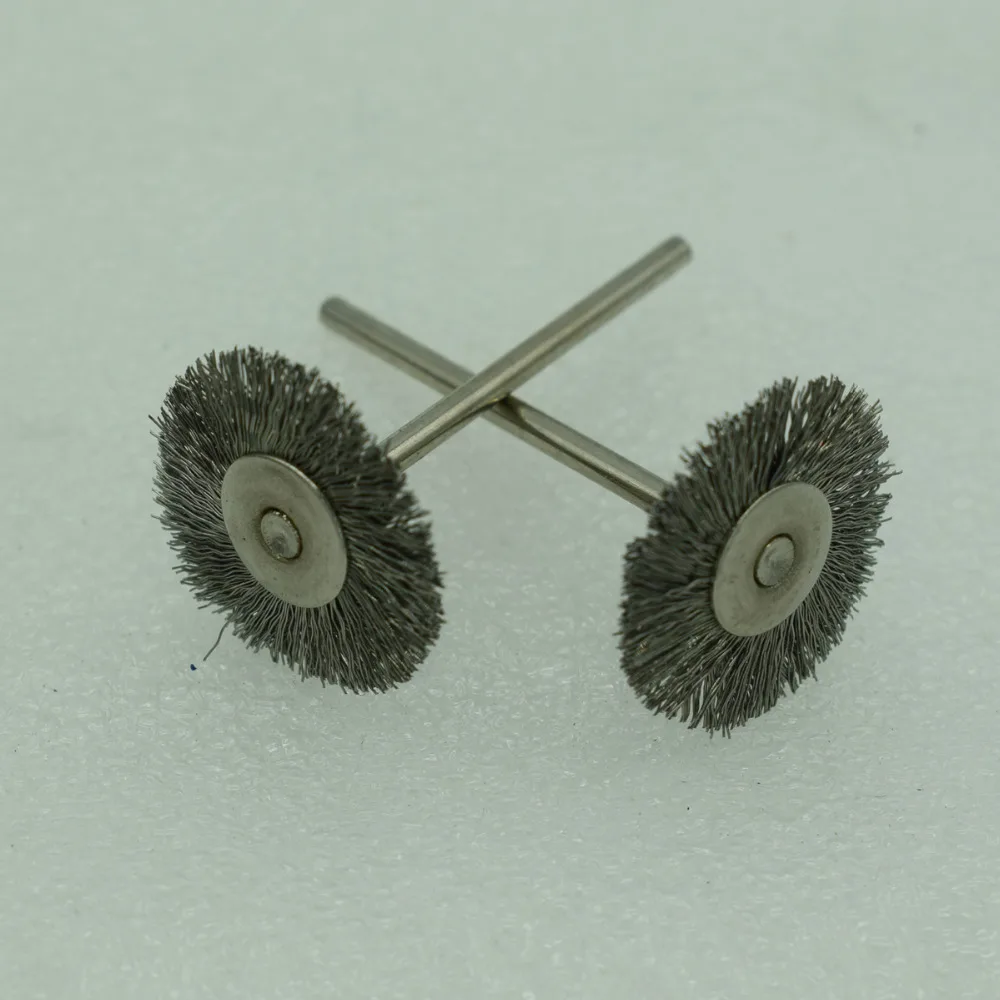 100 шт Проволока из нержавеющей стали 1," щетка колеса Полировочный, поворотный инструмент для Dremel