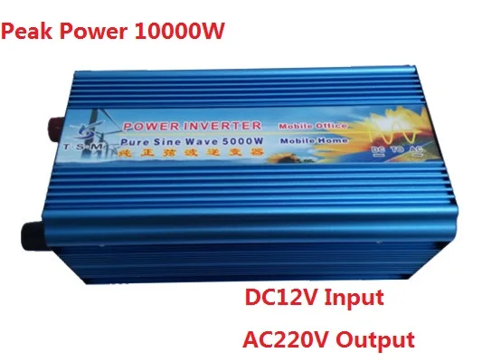

5000W 5KW(surge power 10000W)DC48V to AC120V Pure Sine Wave Power Inverter dual digital display