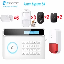 Беспроводной 50 зон новая идея для тех, кто увлекается системы безопасности Сенсорная панель хост-устройства сигнализации, дом-вор сигнализация оборудованный внешний 110db сирена