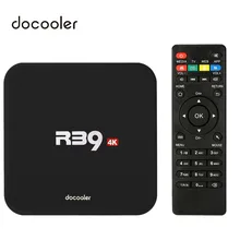 ТВ приставка docooler R39 для Android tv RK3229 четырехъядерный Смарт ТВ приставка Android 8,1 4K 16GB WiFi HD медиаплеер PK X96 Android ТВ приставка