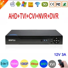 1080P 2mp CCTV Camera XMeye Hi3521A 16 Channel 16CH 1080N 6 in 1 Hybrid Wifi XVI TVi CVI NVR AHD DVR Surveillance Video Recorder