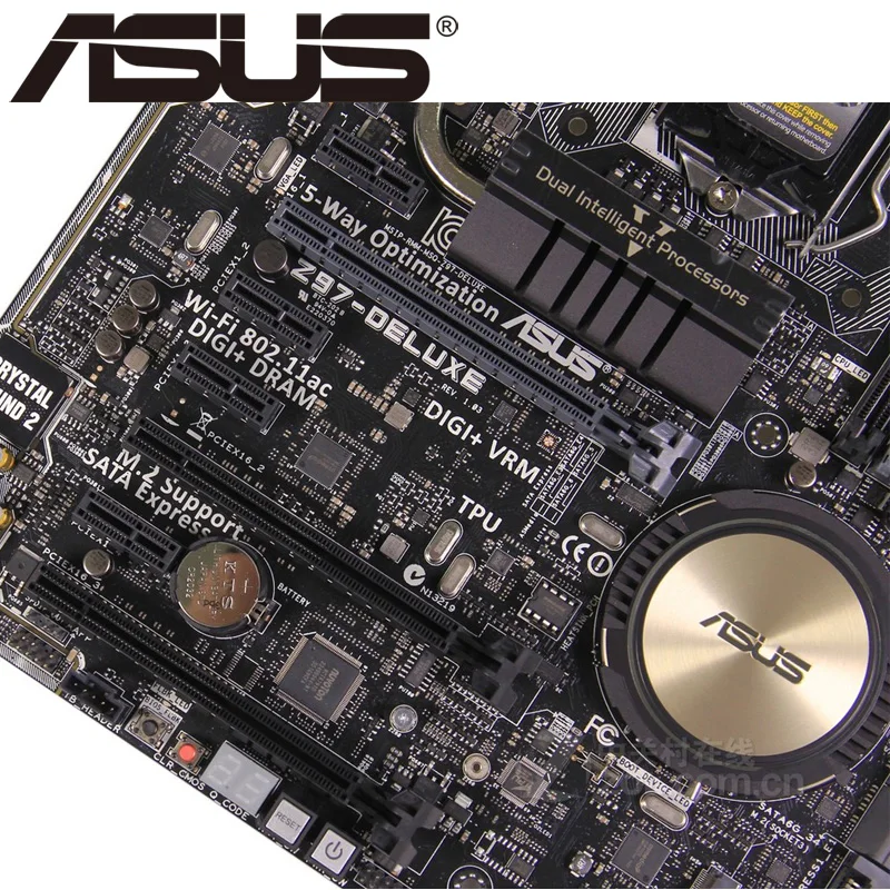 Настольная Материнская плата Asus Z97 Deluxe Socket LGA 1150 i3 i5 i7 DDR3 32G ATX UEFI BIOS оригинальная б/у