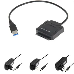 USB 3,0 на SATA Кабель-адаптер для 2,5 "3,5" HDD SSD жесткий диск для ноутбука диск Blu-Ray DVD/cd-rom/DVD-ROM ЕС/Великобритания/США адаптер