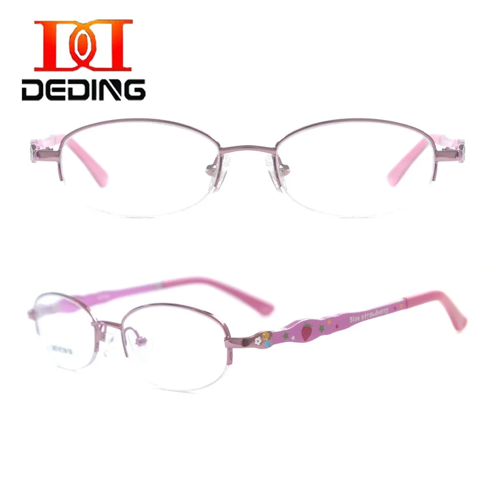 DeDing Optical Half rim Students Hyperopia Myopia Titanium Ultralight