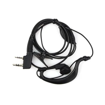 

2 Pin Earpiece Headset Mic Headphone PTT For Kenwood Baofeng Bf-888s UV5R UV-82 Retevis RT22 H777