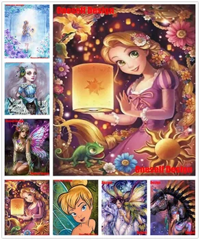 

Great 5D Diamond Painting Full Square/round Girl 5D Diamond Embroidery Cartoon 5D Diamond Mosaic Sale daimond painting full Set